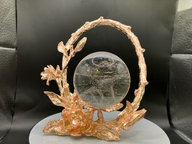 クリアクォーツ水晶（虹入り） スフィア （丸玉）51.2mm 187ｇ